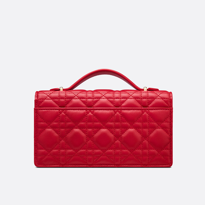 Mini Miss Dior Bag Cannage Lambskin Red