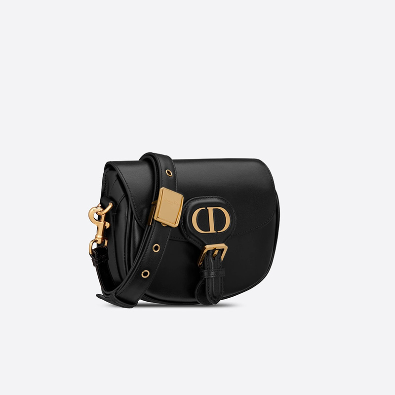 Small Dior Bobby Bag Box Calfskin Black