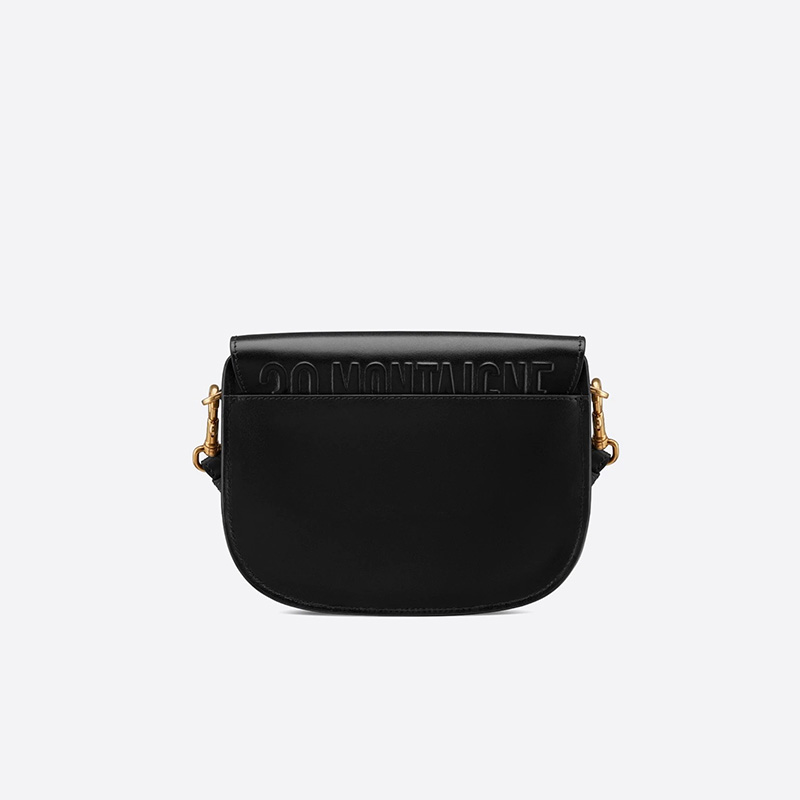 Small Dior Bobby Bag Box Calfskin Black