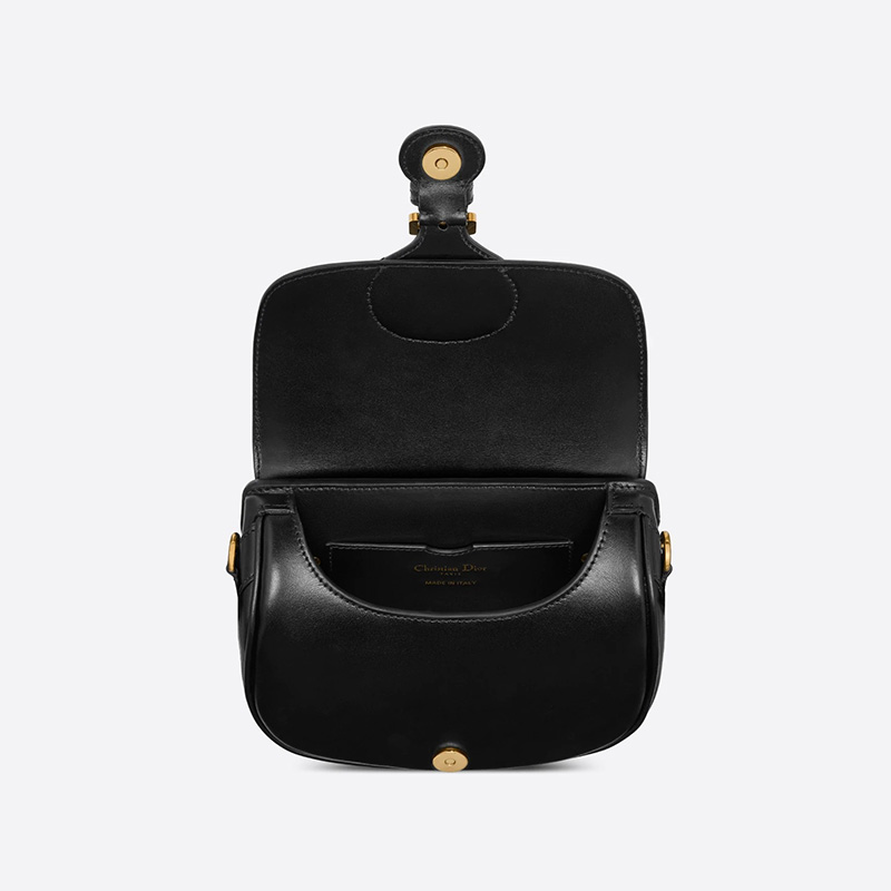 Small Dior Bobby Bag Box Calfskin Black