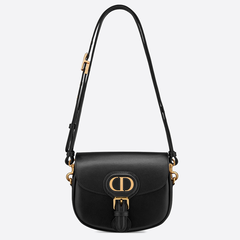 Small Dior Bobby Bag Box Calfskin Black