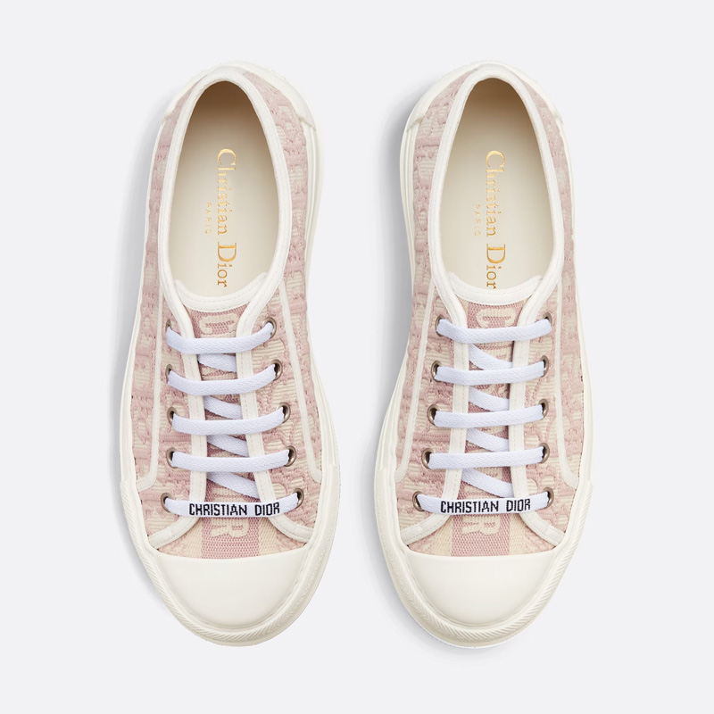 Walk'N'Dior Platform Sneakers Women Oblique Motif Canvas Pink