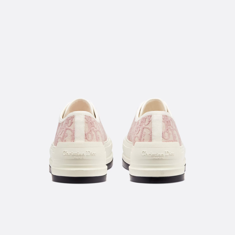 Walk'N'Dior Platform Sneakers Women Oblique Motif Canvas Pink