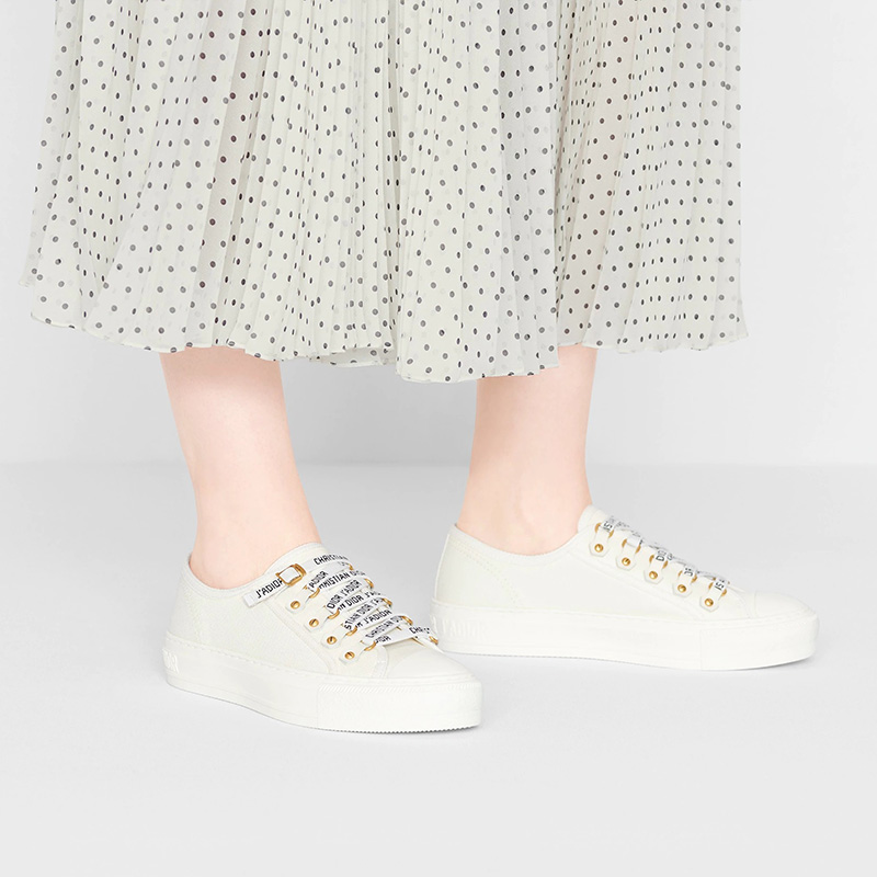 Walk'n'Dior Sneakers Women Canvas White